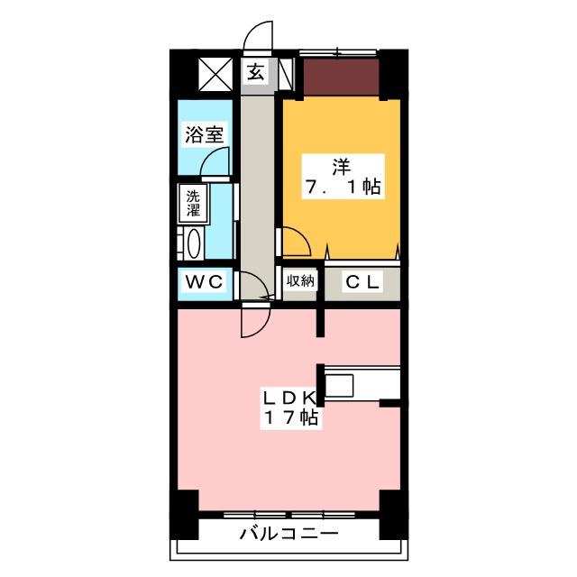 グラシオッソＫの間取り