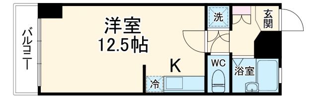 岐阜市早田東町のマンションの間取り