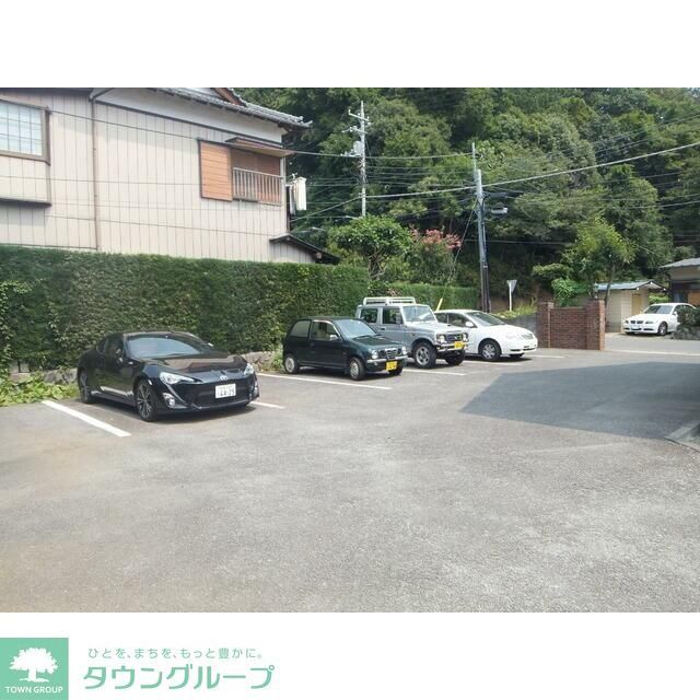 【チョートハウスＢ棟の駐車場】