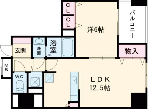 Ｓ－ＦＯＲＴ警固タワー（旧：サムティ警固タワー）の間取り