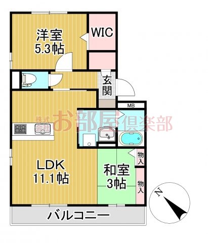 ビエント A棟の間取り