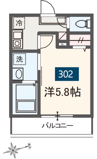 ＭＥＬＤＩＡ稲城IIの間取り