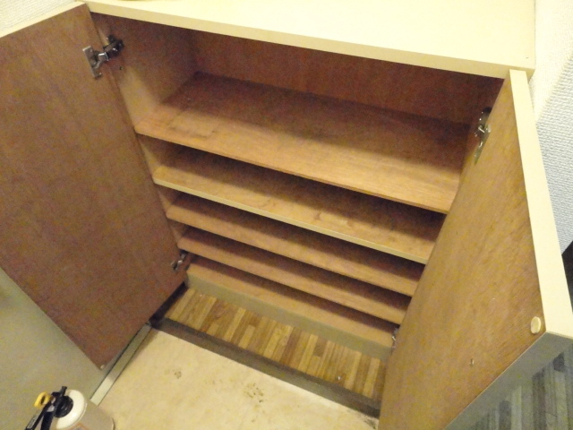 玄関　自慢のシューズを大切に、キレイに収納できます☆