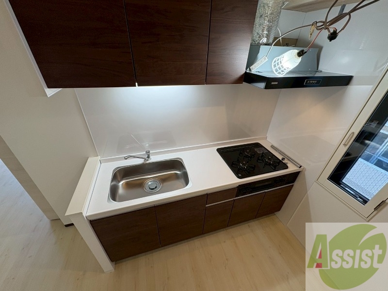 キッチン　都市ガスのキッチンなのでたくさんお料理できますね！