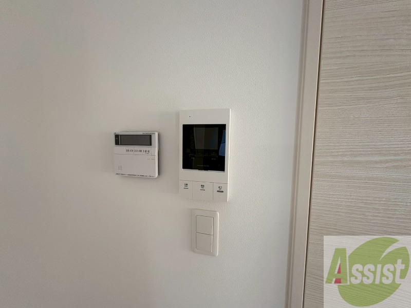 セキュリティ　インターホンです。オートロック付きで安心のマンションです。