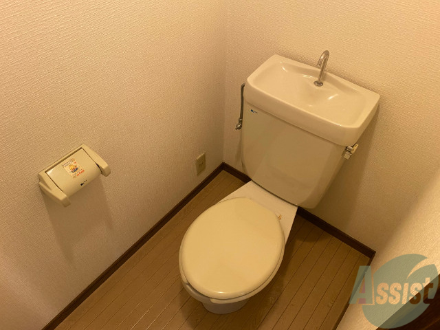 トイレ　トイレはこちらです。十分な広さがございますね