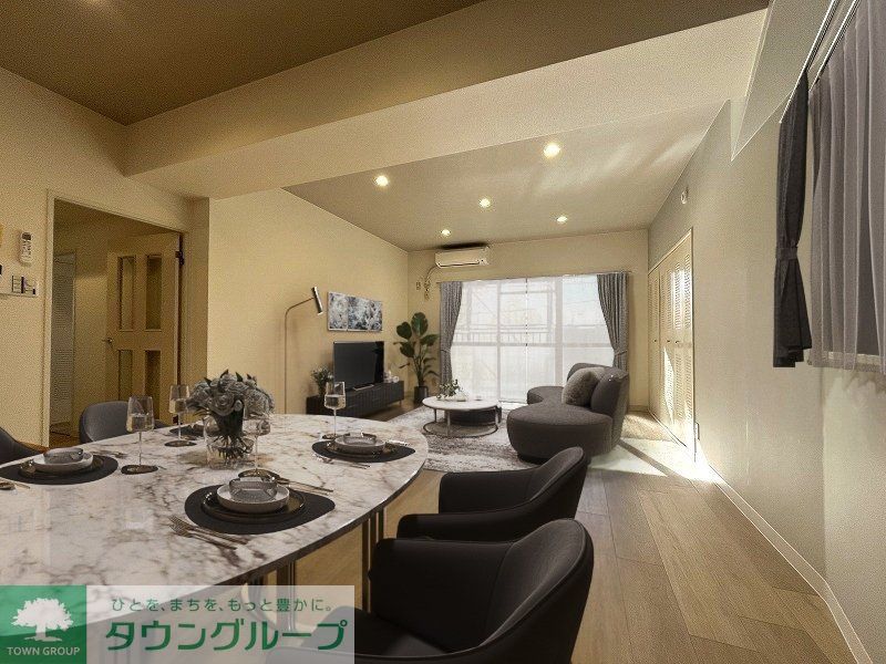 居室・リビング　家具家電配置例