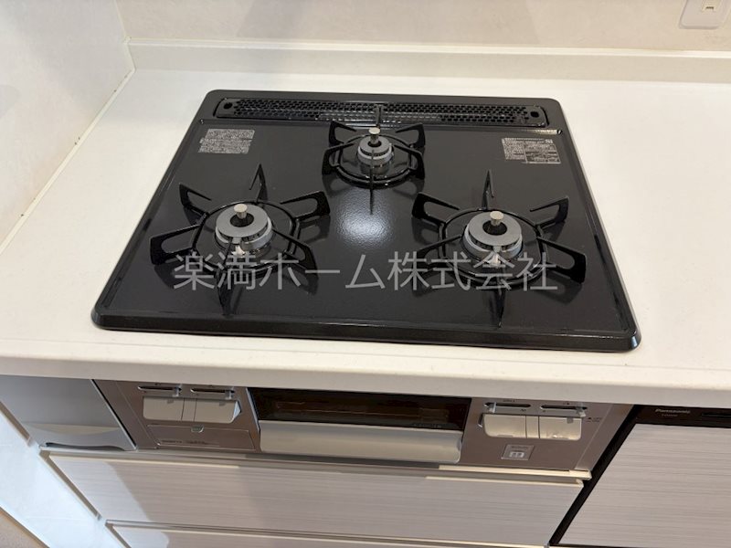 その他　3口システムキッチン（グリル付き）♪