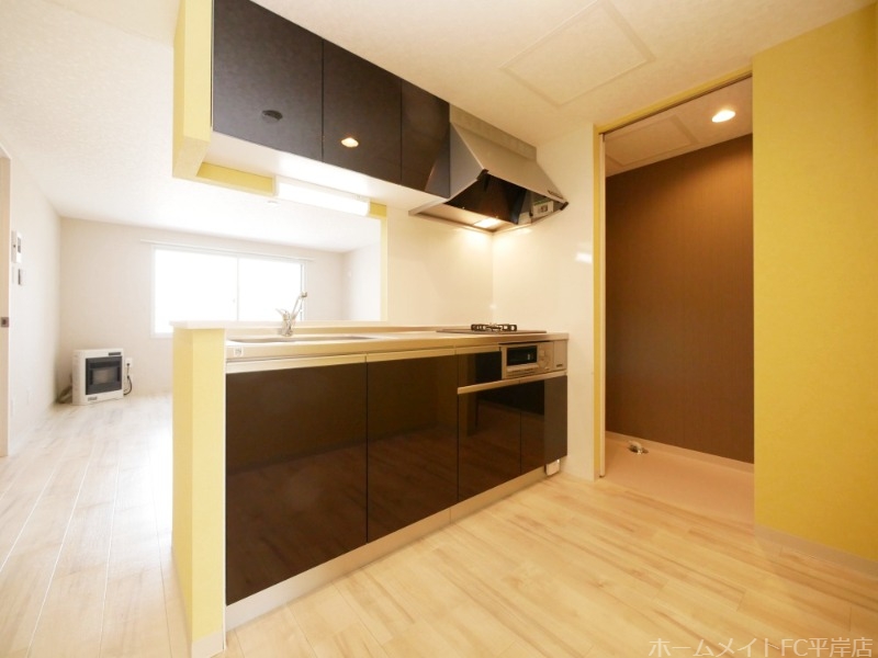 キッチン　２口のシステムキッチン♪