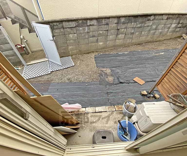 バルコニー　広い庭です。