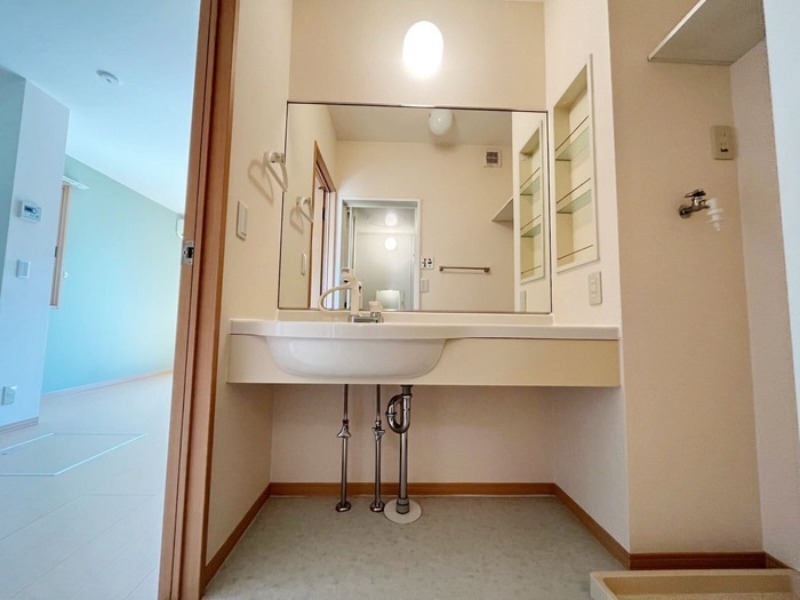 洗面設備　図面と現状に相違がある場合には現状を優先