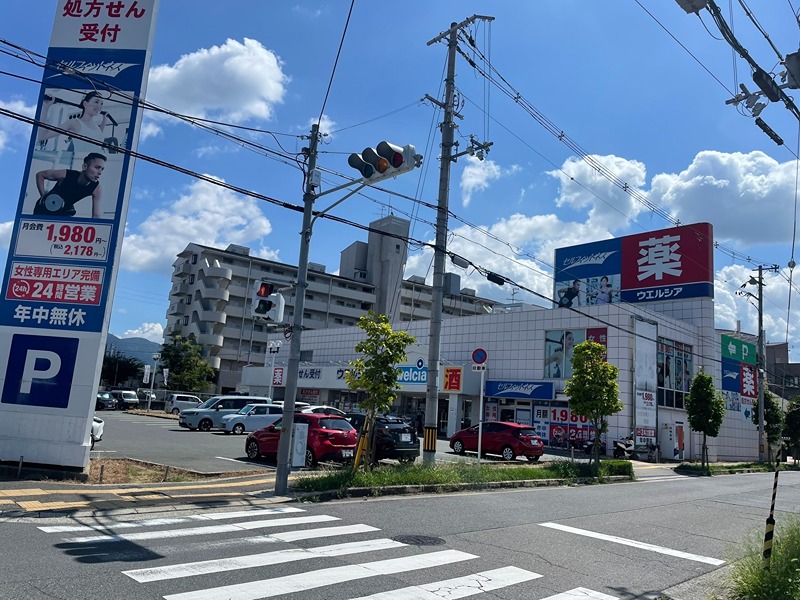 ドラックストア　ウェルシア富田林若松店（ドラッグストア）まで545m
