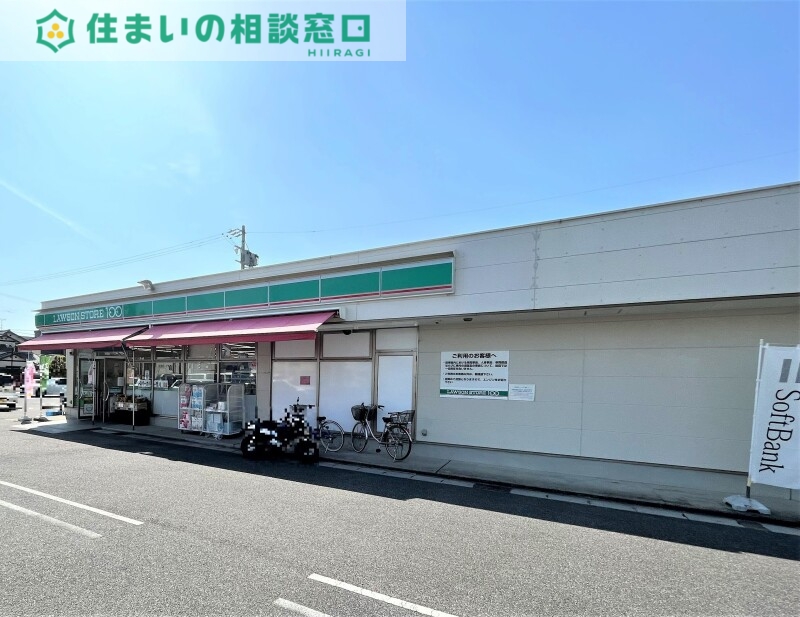 コンビニ　ローソンストア100岡崎矢作店（コンビニ）まで458m