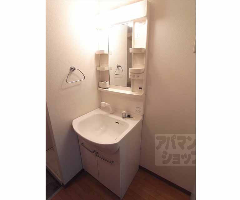 洗面設備　独立洗面台はシャンプードレッサー仕様です。