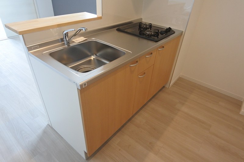 キッチン　2口ガスコンロ付システムキッチン