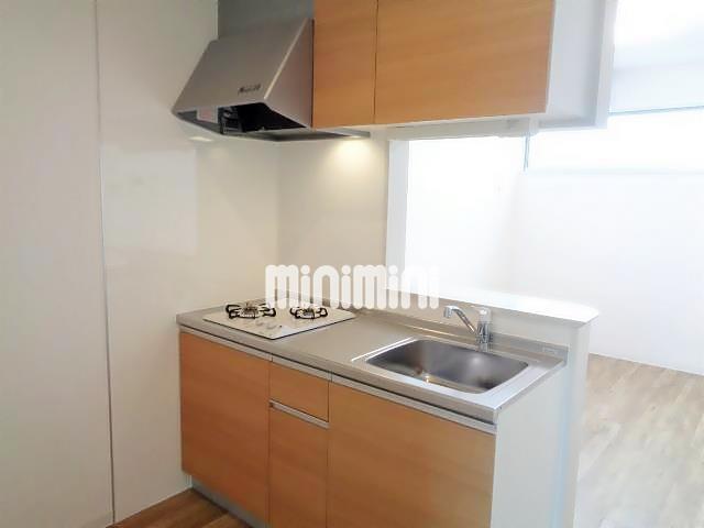 キッチン　二口コンロつきでお料理もらくらく