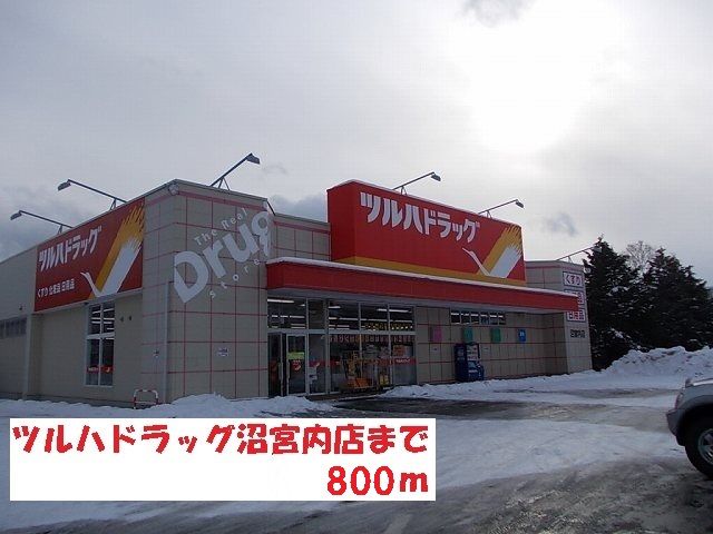 ドラックストア　ツルハドラッグ沼宮内店（ドラッグストア）まで800m