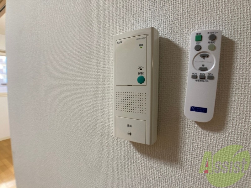 セキュリティ　インターホンで来客確認ができます。安心ですね。