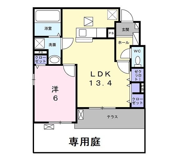 サンレーベ平川Ｂの間取り