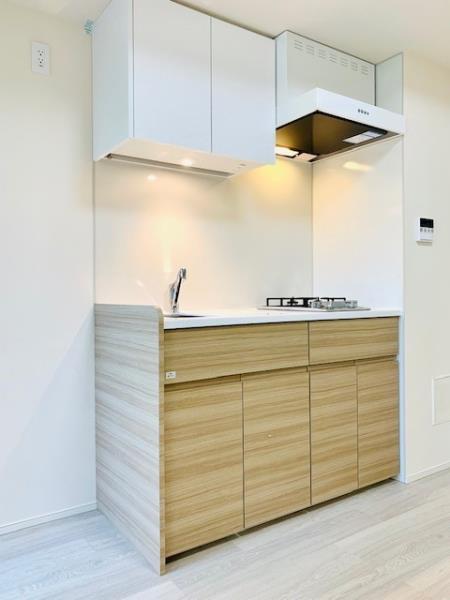 キッチン　コンパクトなキッチンで掃除もラクラク