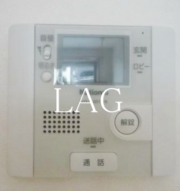 セキュリティ　モニター付きインターホンです。