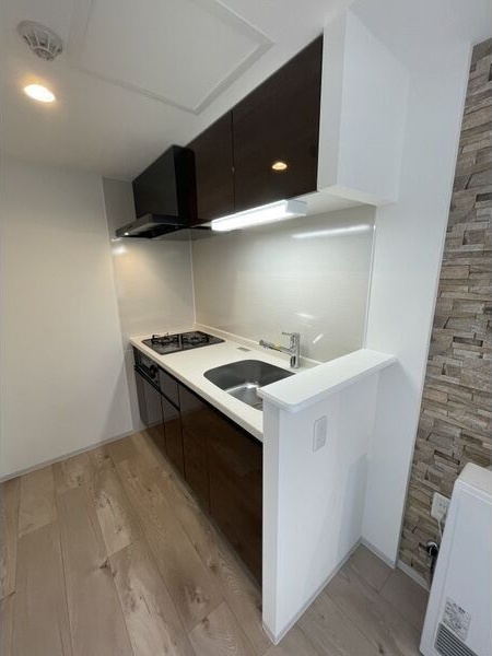 キッチン　嬉しいシステムキッチン付きです♪コンロを買わなくてもOK♪