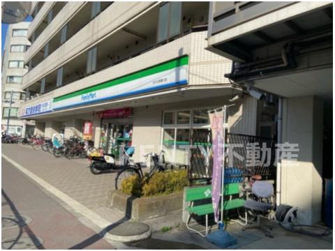 コンビニ　ファミリーマート かわだ多摩川店（コンビニ）まで395m