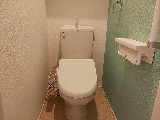 トイレ　ゆったりとした空間のトイレです