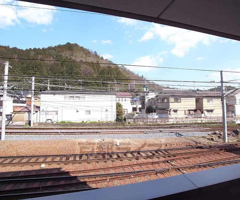 眺望　東側には叡山電車や比叡山が見えますよ