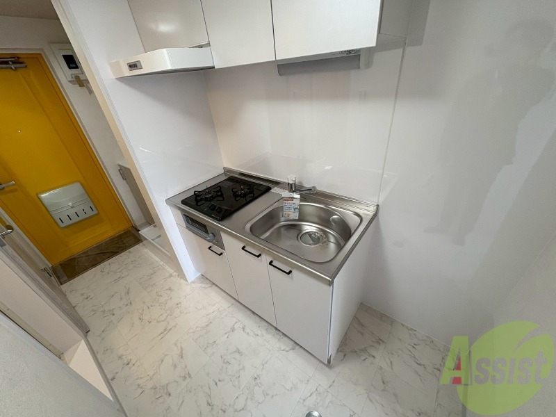 キッチン　キッチンは２口ガスコンロが設置されております。