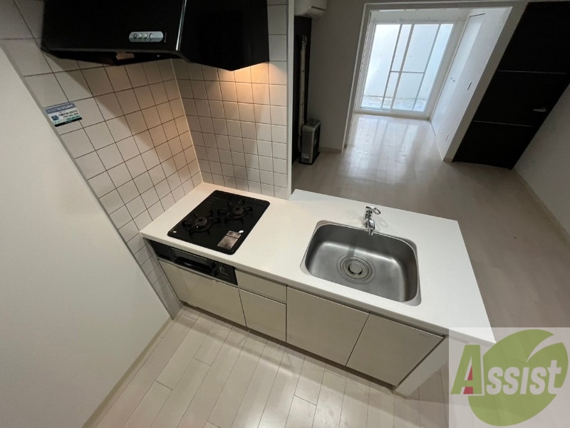 キッチン　２口システムキッチンなので、すぐお料理に使えます！