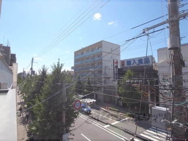 眺望　河原町通りが目の前です
