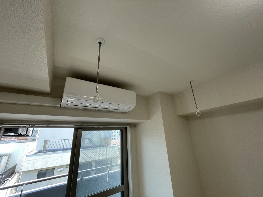 その他設備　エアコン・室内物干しユニット完備