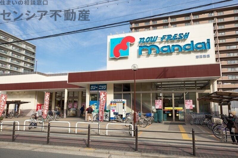 スーパー　万代旭高殿店（スーパー）まで515m