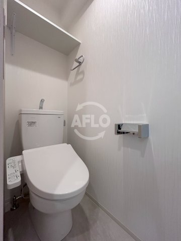 トイレ　プレジオ松屋町　温水洗浄便座