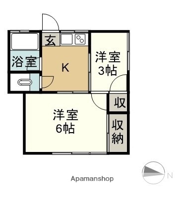 福美荘の間取り