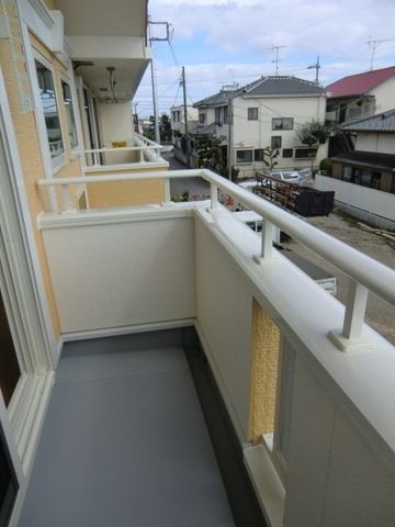 眺望　明るいワイドタイプのバルコニーです