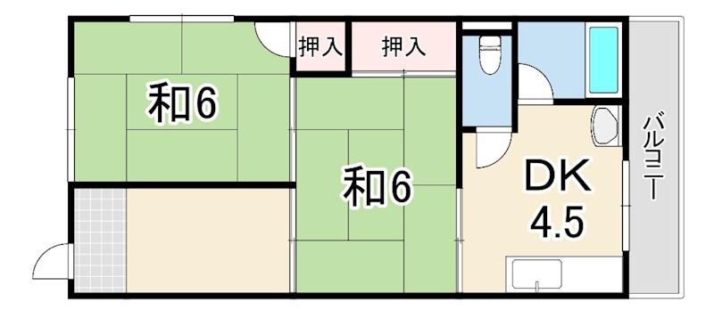 道本グリーンハウスの間取り写真
