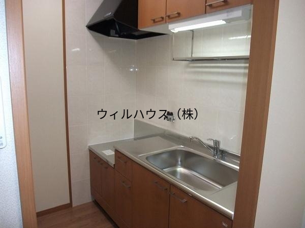 キッチン　２口ガスコンロ設置可！
