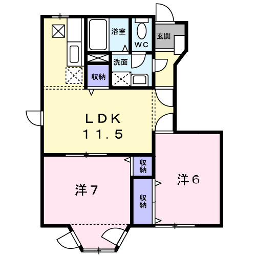 建物外観　間取図