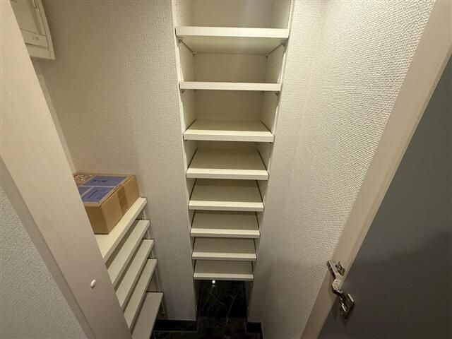 収納　たっぷりとした収納スペースです