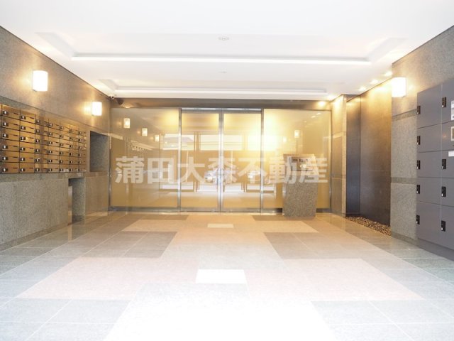 エントランス　防犯カメラTVモニター付オートロック宅配BOXメールBOX管