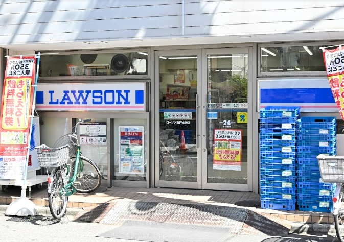 コンビニ　ローソン亀戸水神店（コンビニ）まで383m