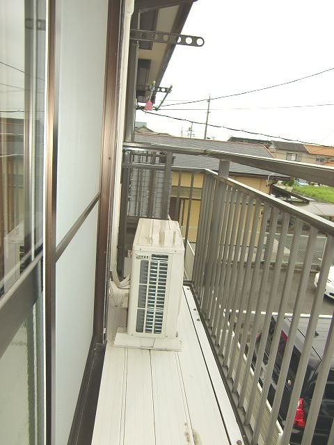 バルコニー　東向きで朝日が差し込みます♪