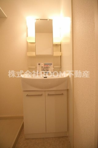 洗面設備　広い洗面スペース