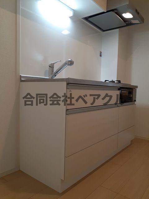 キッチン　コンパクトなキッチンで掃除もラクラク