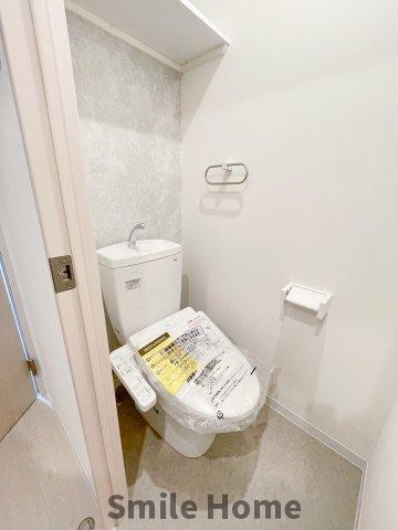 トイレ　清潔感があるトイレです。入るとホッとする、そんな空間。
