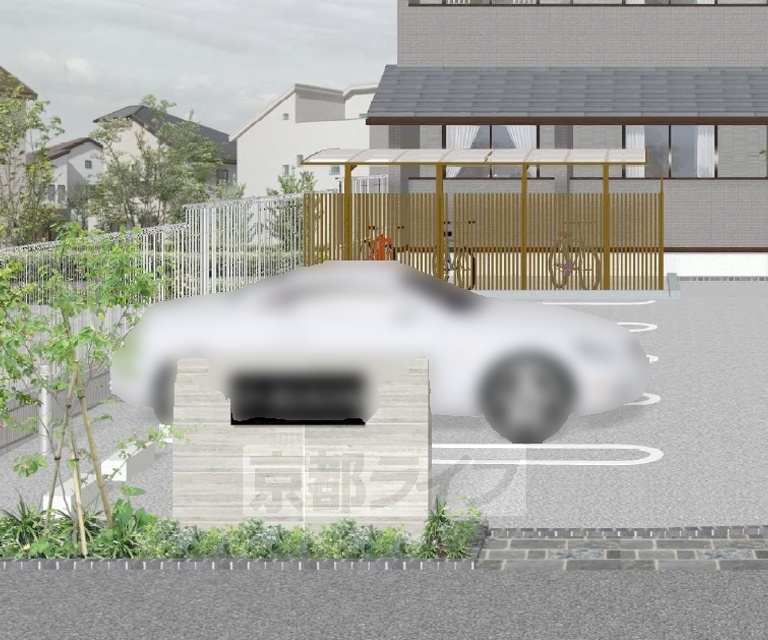 駐車場　完成イメージパースです