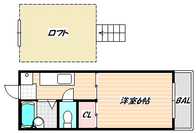 東京メトロ東西線 妙典駅 徒歩4分 2階建 築40年の間取り写真