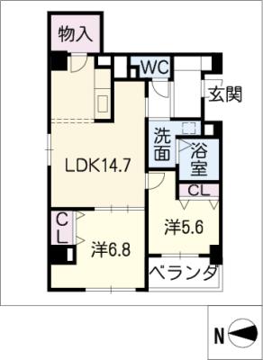 verite覚王山の間取り写真